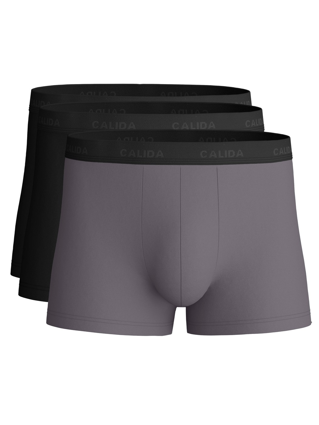 Multipack Men - Boxer Briefs, 3-Pack made of Cotton in Black, Unicoloured, from the Cotton Special series by CALIDA