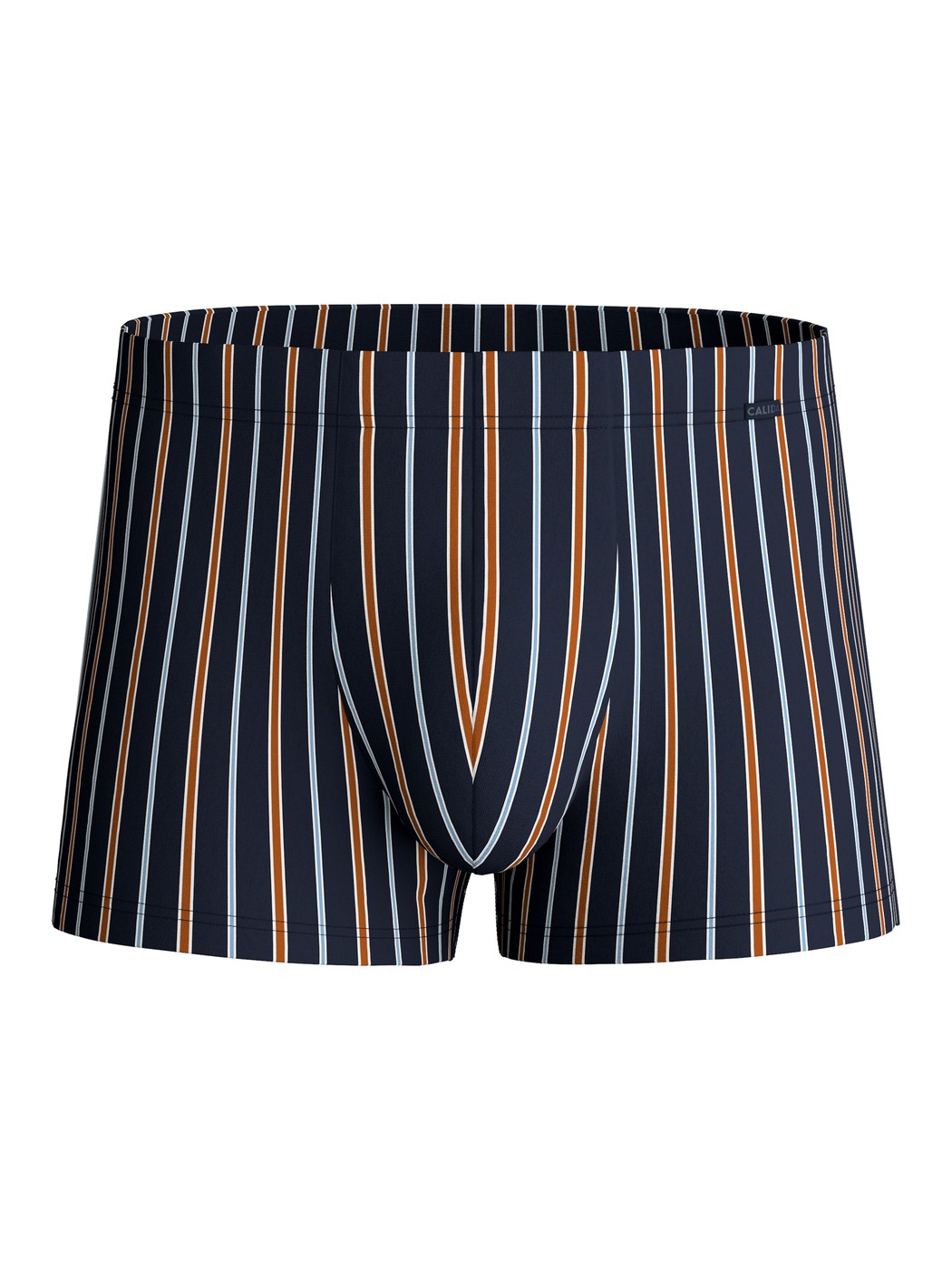 Herren - Boxer Brief aus Baumwolle in Orange, Gestreift aus Serie Grafic Cotton von CALIDA