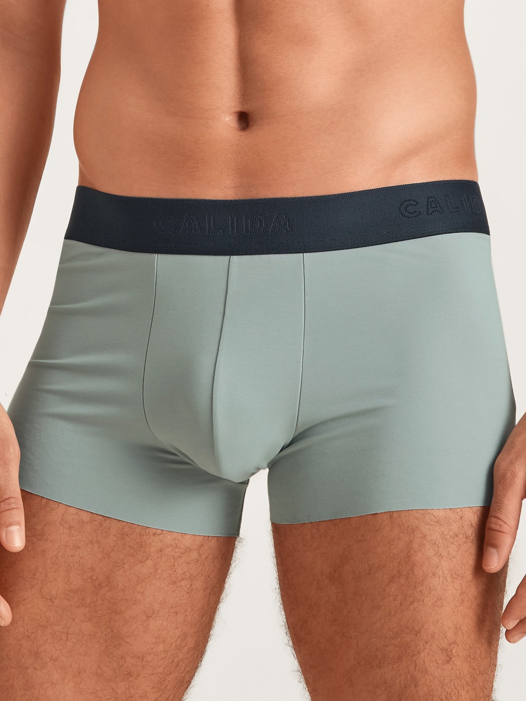 Boxer brief with elastic waistband