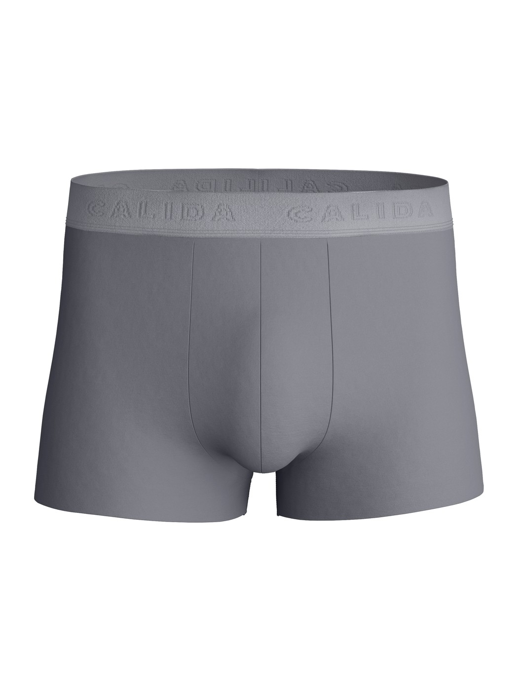 Homme - Boxer brief avec ceinture élastique en Modal de couleur Gris, Unicolore, de la série Clean Line de CALIDA