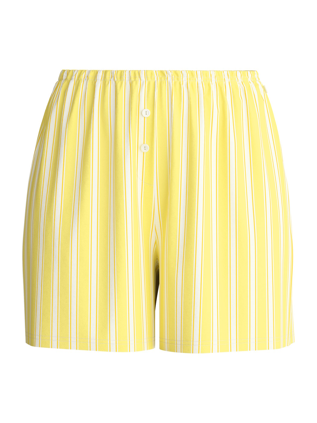 Femme - Short de pyjama en 100% coton de couleur Jaune, Unicolore, de la série Favourites Ocean de CALIDA