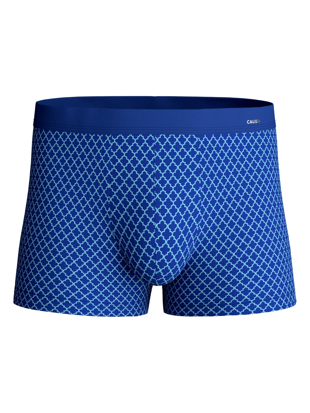 Homme - Boxer brief en Coton de couleur Bleu, À motifs, de la série Cotton Code Design de CALIDA