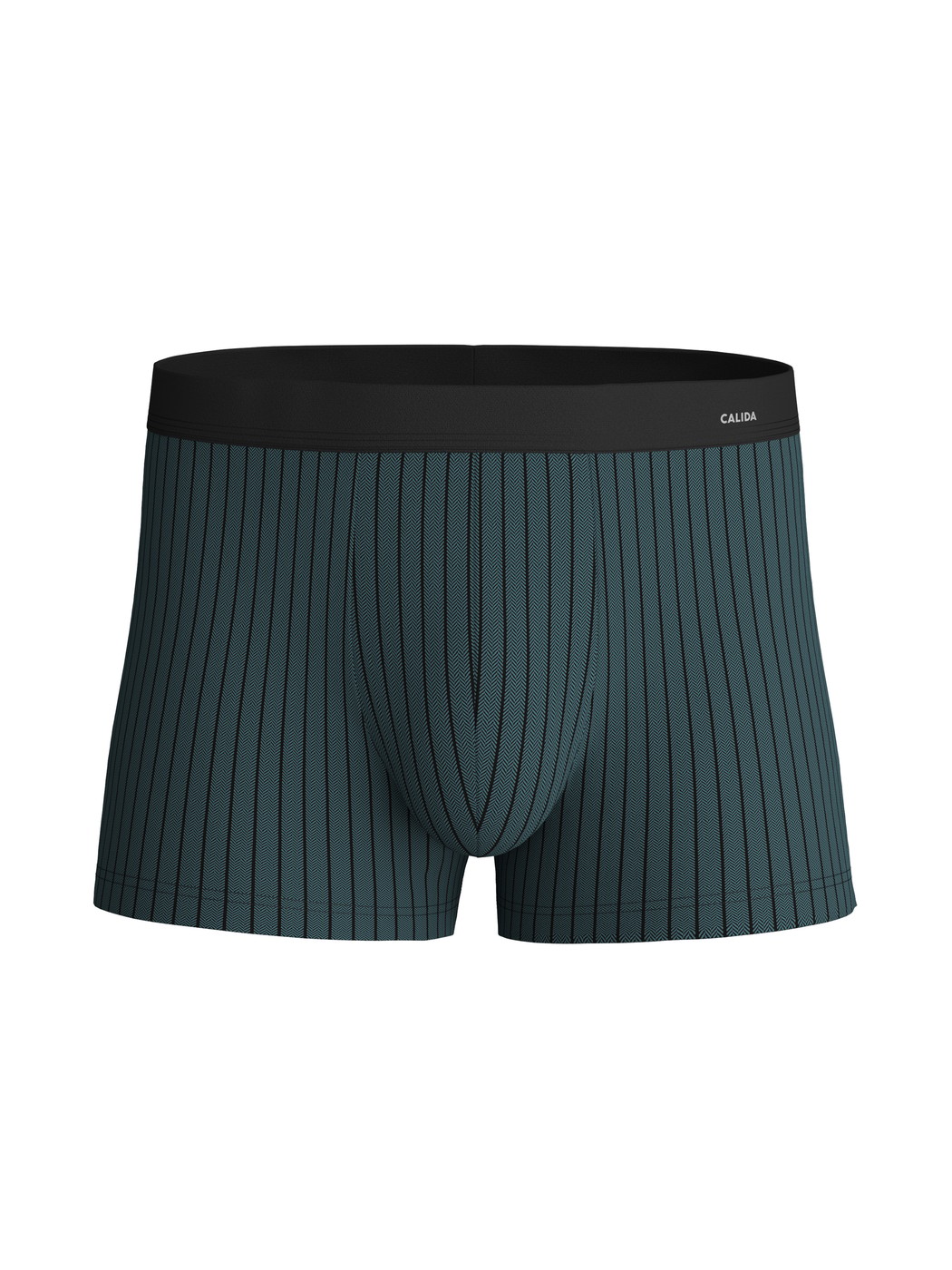 Herren - Boxer Brief mit Softgummibund aus Baumwolle in Türkis, Gemustert aus Serie Cotton Code Design von CALIDA