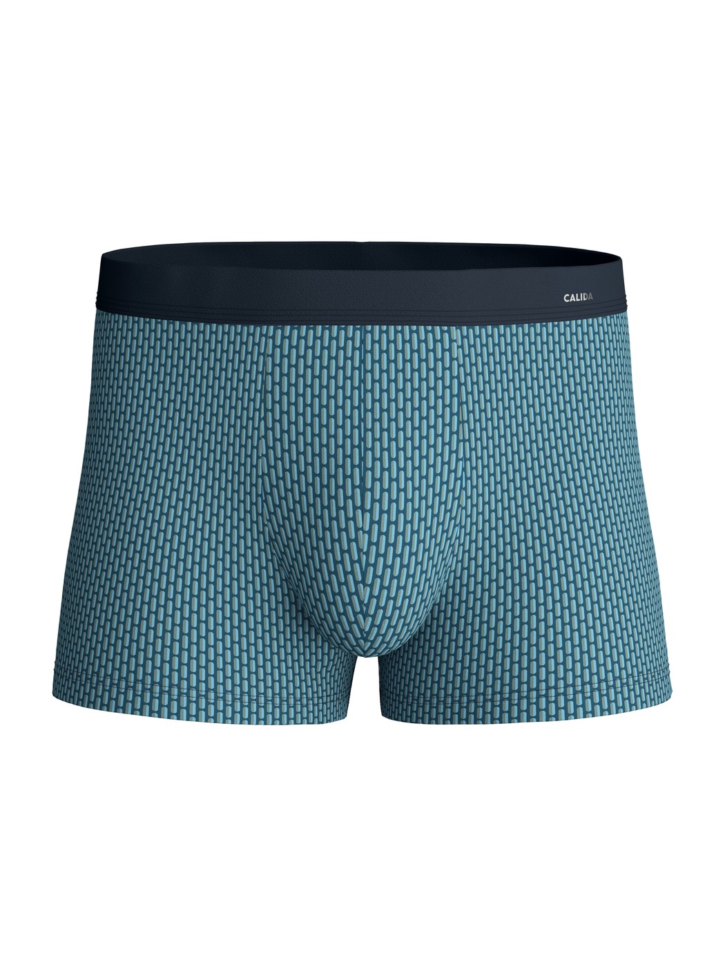 Homme - Boxer brief en Coton de couleur Bleu, À motifs, de la série Cotton Code Design de CALIDA
