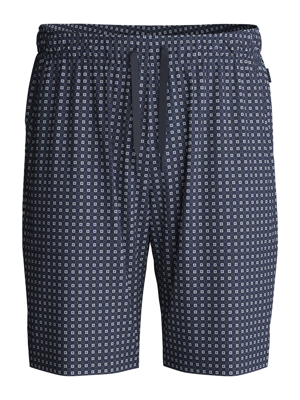 Homme - Bermduda en 100% coton de couleur Bleu, À carreaux, de la série Remix Basic Sleep de CALIDA