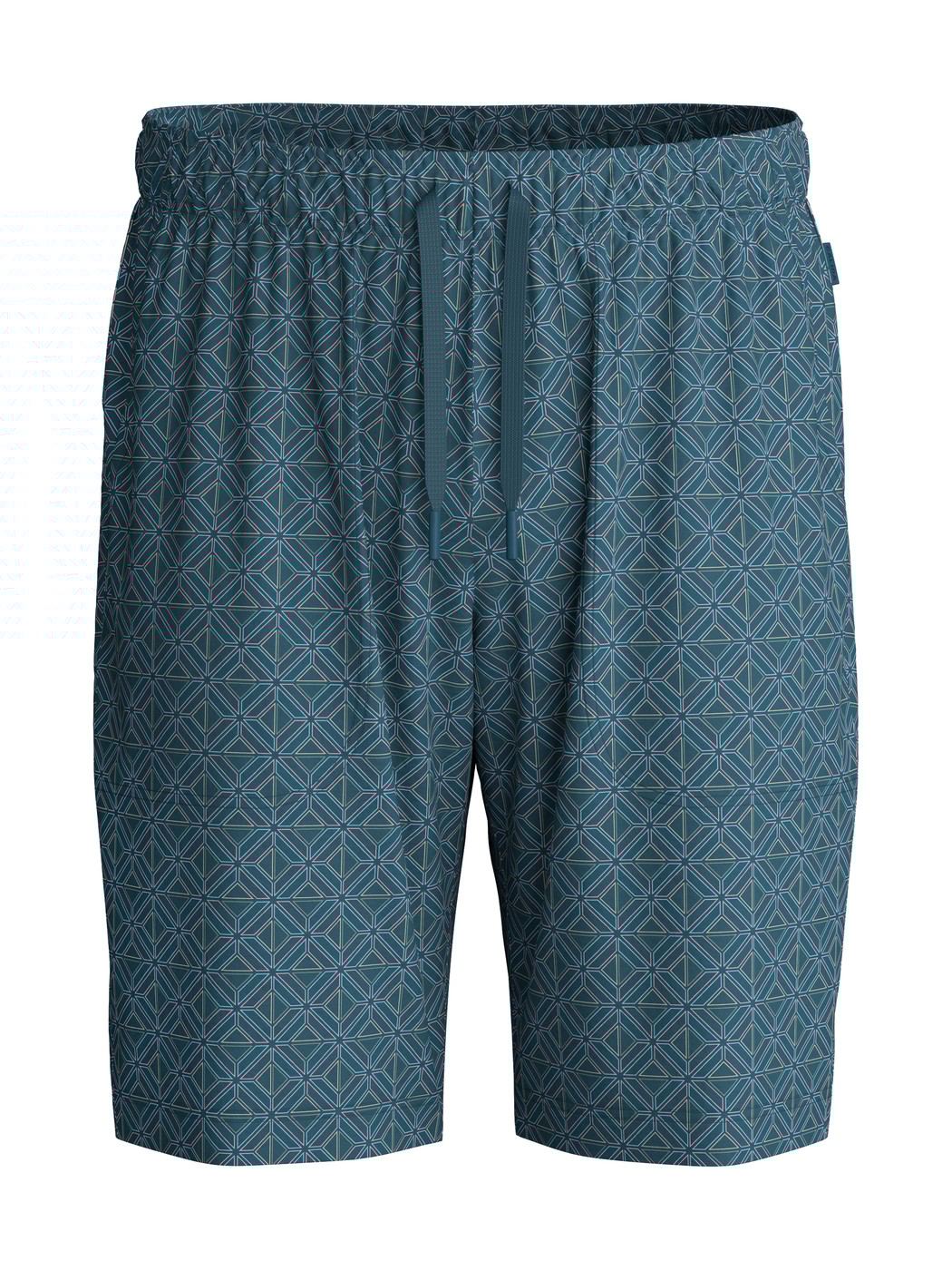 Men - Bermudas made of 100% Cotton in Turquoise, Patterned, from the RMX Sleep Leisure series by CALIDA