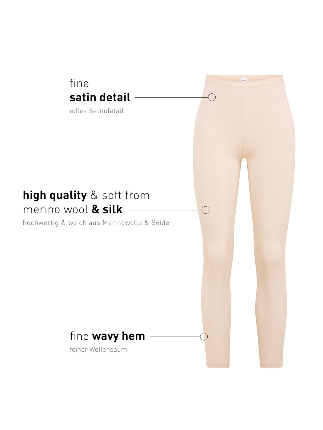 Leggings aus Wolle-Seide