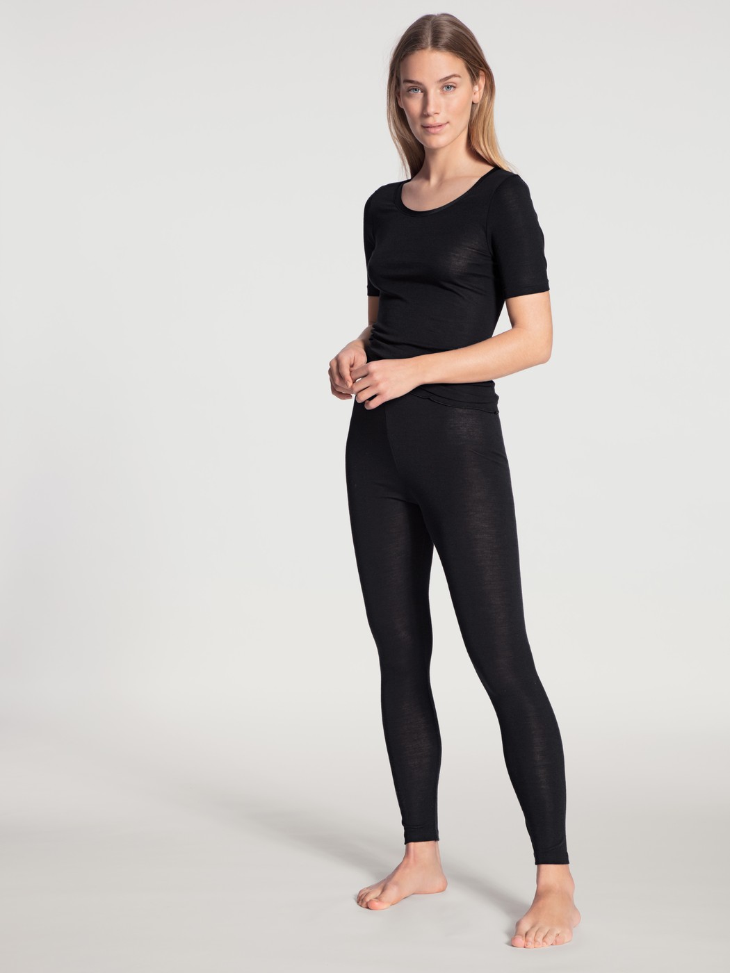 Leggings aus Wolle-Seide