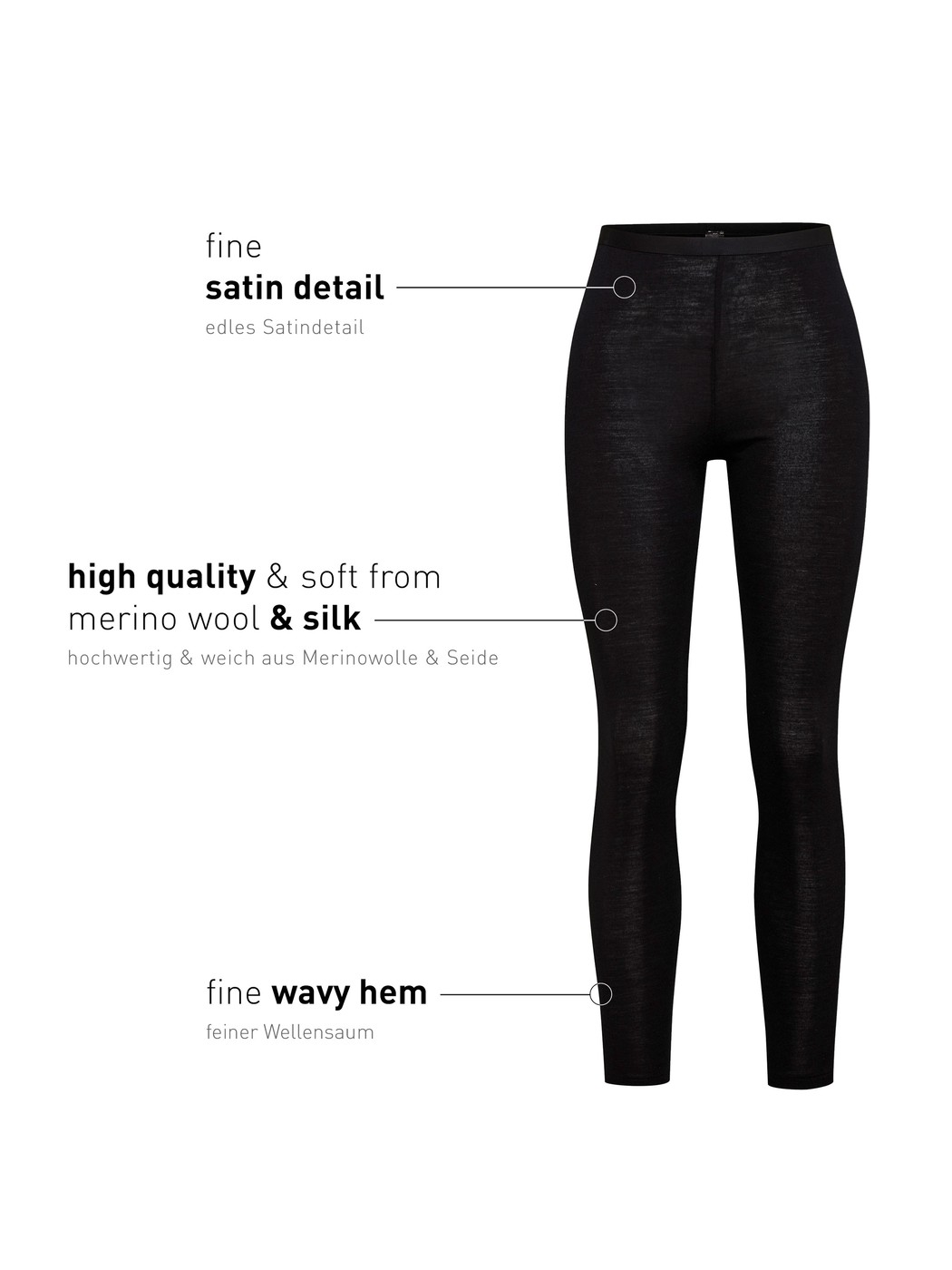 Leggings aus Wolle-Seide