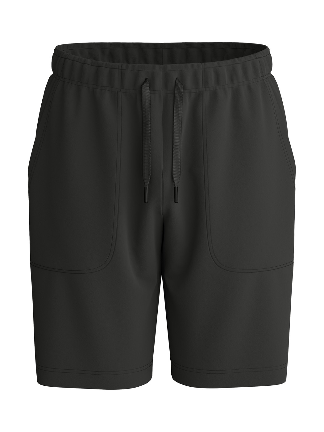 Herren - Bermudas mit Seitentaschen aus Baumwolle in Schwarz, Einfarbig aus Serie RMX Lounge Lecce von CALIDA