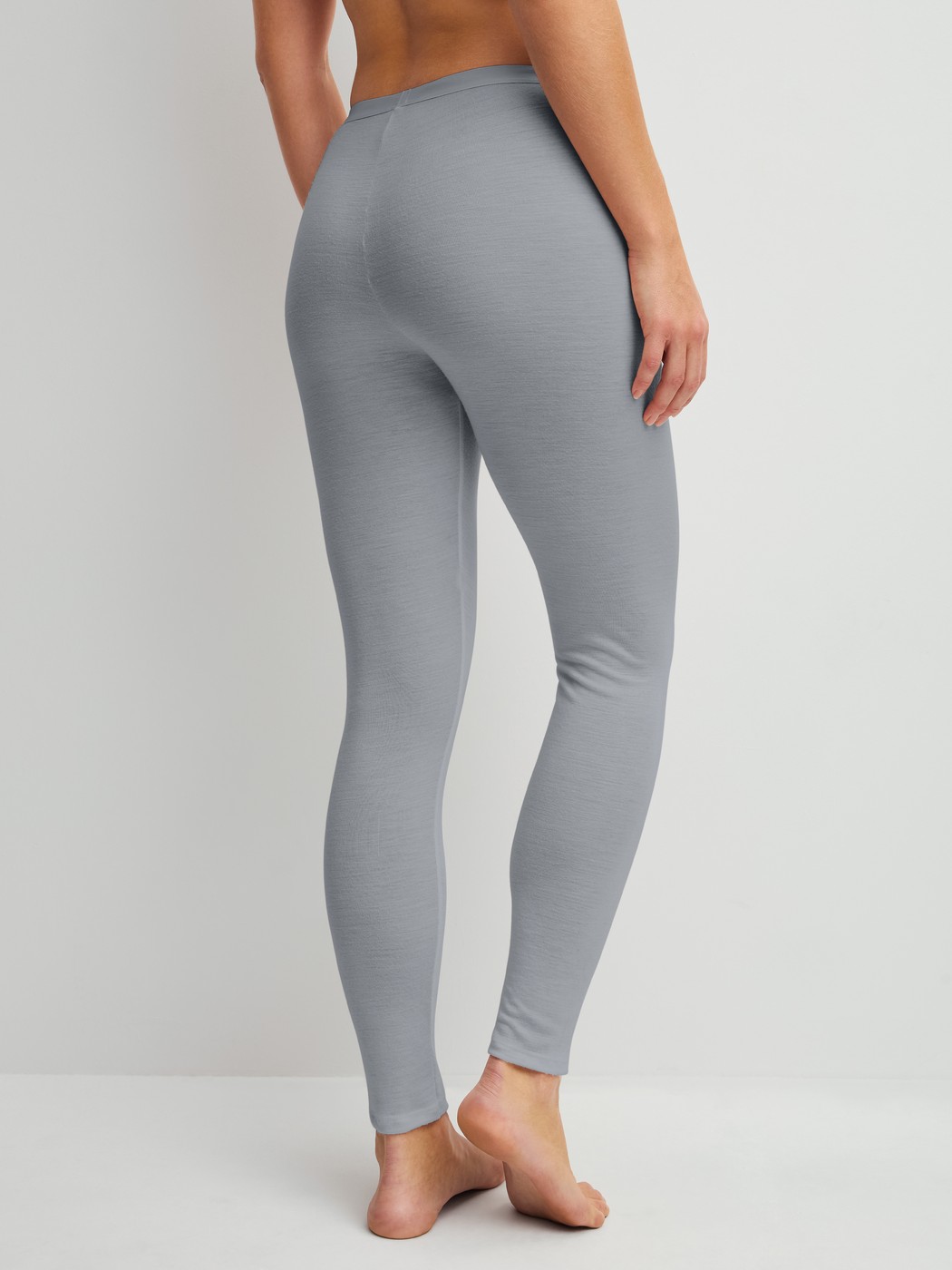 Women model is wearing  made of Wool in Grey, Unicoloured from the True Confidence series by CALIDA, Back view