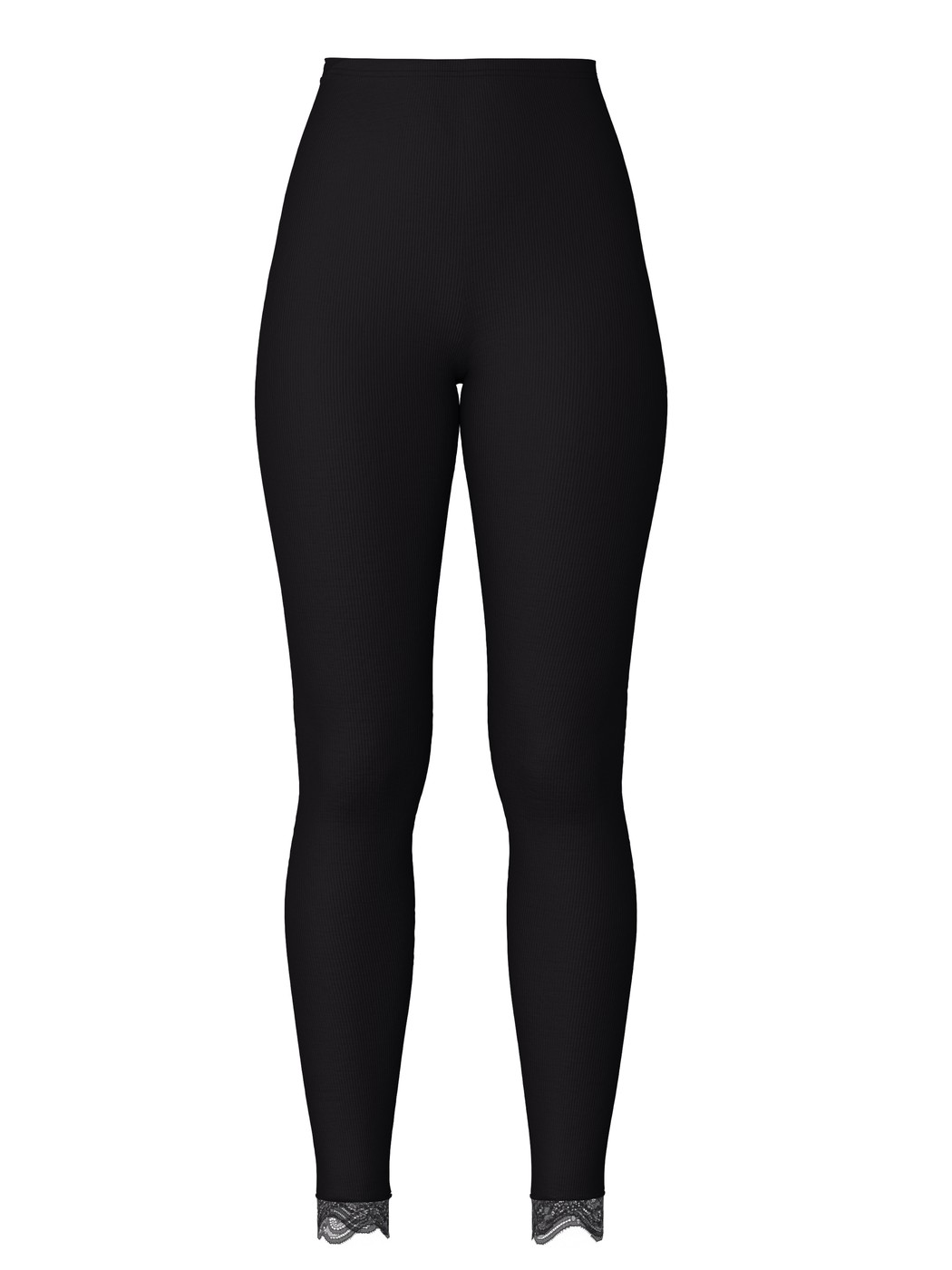 Femme - Leggings en Laine de couleur Noir, Dentelle, de la série Richesse Lace de CALIDA