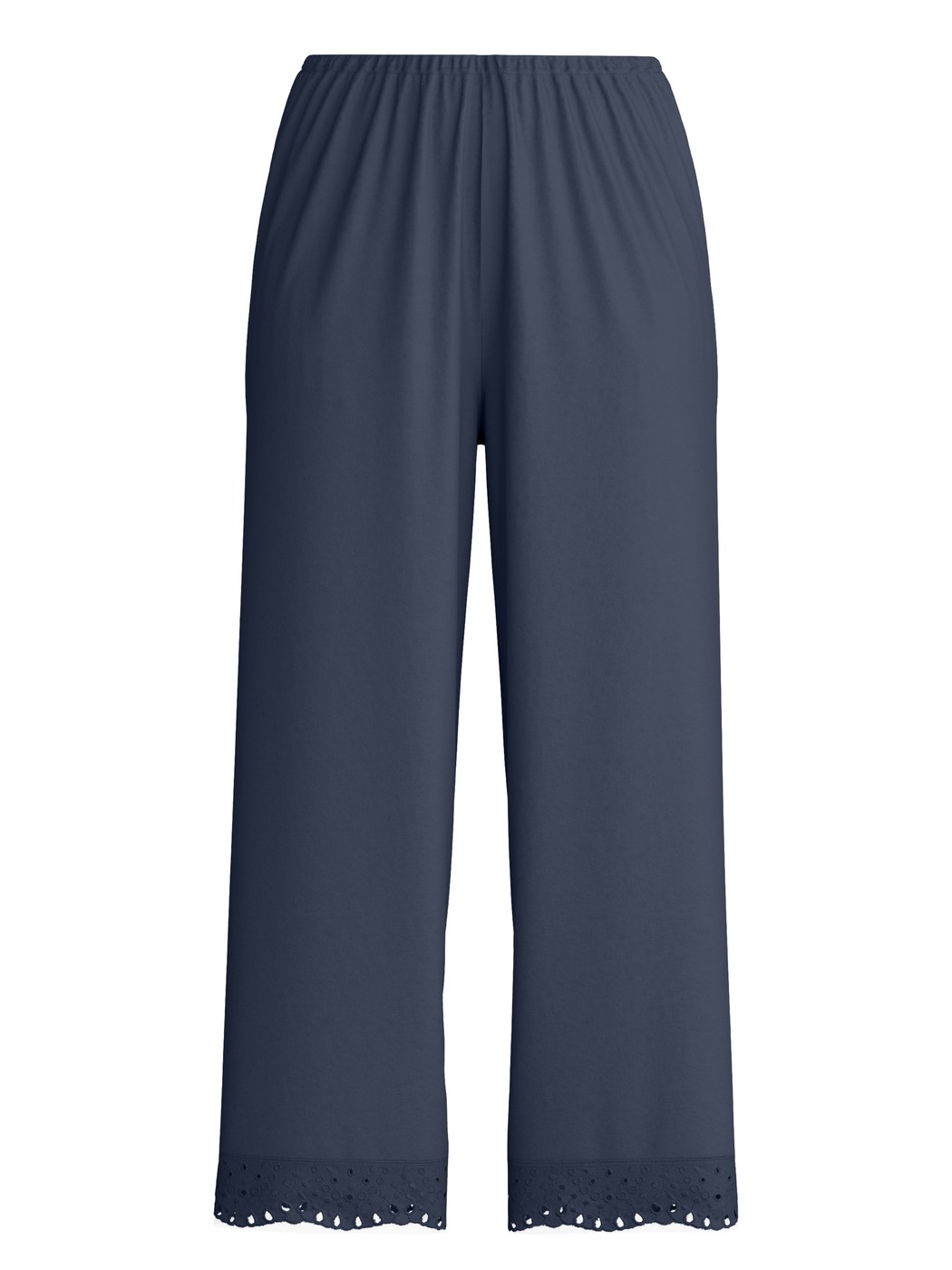 Damen - 7/8-Pyjamahose aus Baumwolle in Blau, Spitze aus Serie Favourites Tiles von CALIDA
