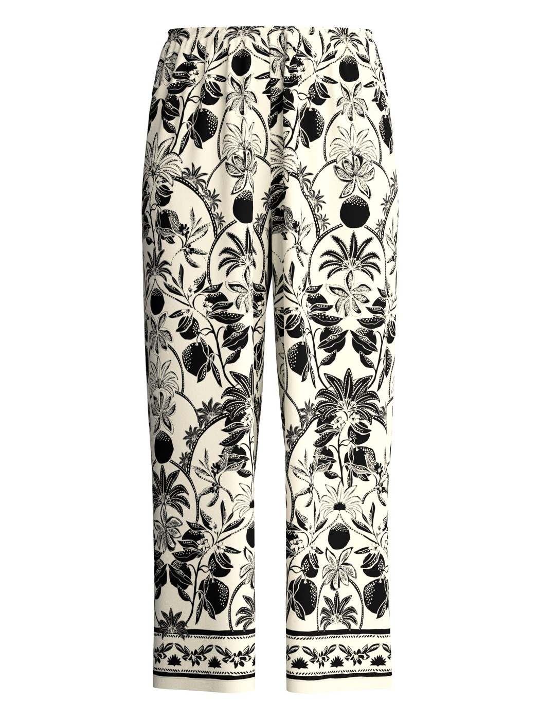 Women - 7/8 pyjama trousers made of 100% Cotton in Beige, Floral, from the Favourites Layering series by CALIDA