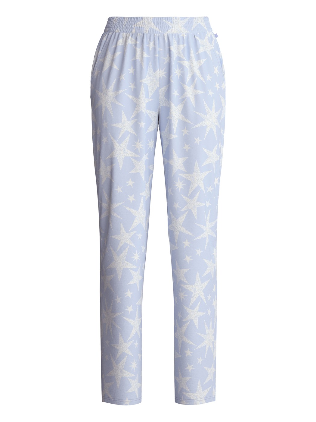 Damen - Pyjamahose aus 100% Baumwolle in Blau, Gemustert aus Serie Favourites Cosy von CALIDA