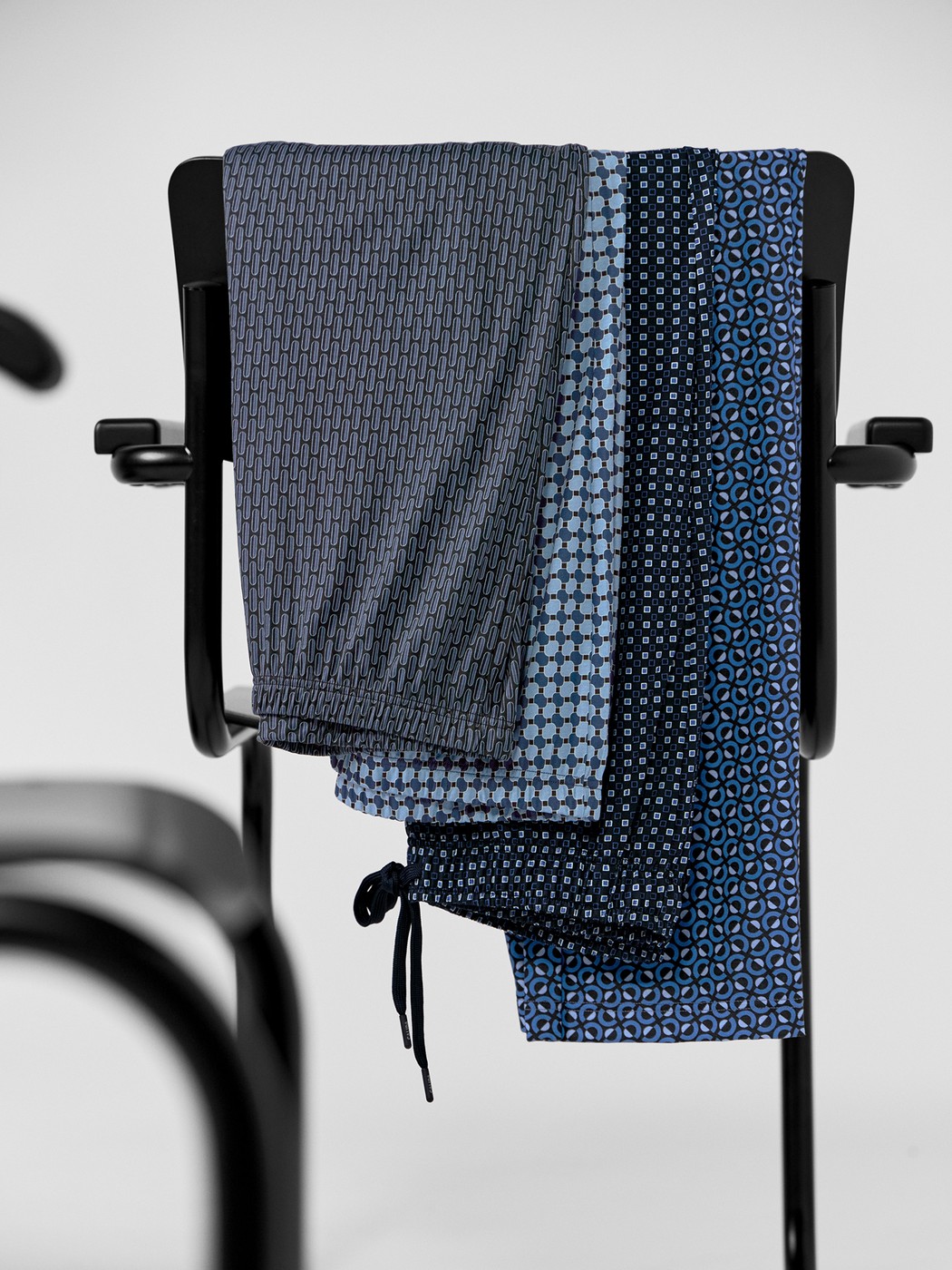 Homme - Bas de pyjama avec poches en 100% coton de couleur Bleu, À carreaux, de la série Remix Basic Sleep de CALIDA, Détail