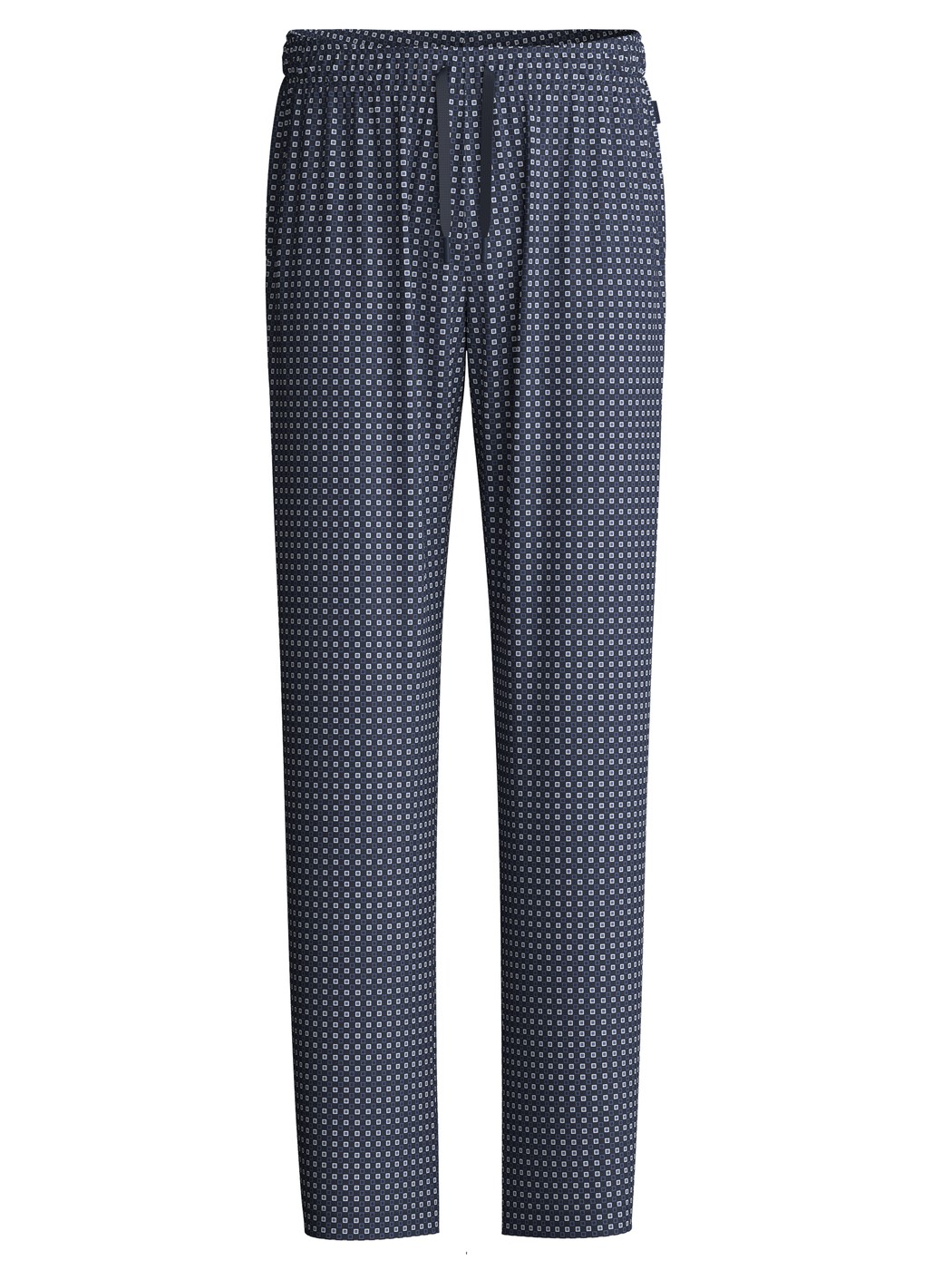 Homme - Bas de pyjama avec poches en 100% coton de couleur Bleu, À carreaux, de la série Remix Basic Sleep de CALIDA