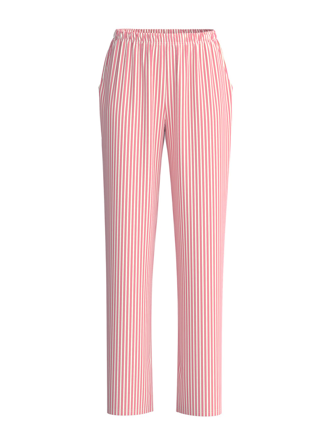 Damen - Pyjamahose aus 100% Baumwolle in Rosa, Gestreift aus Serie Sleep Over M&M von CALIDA