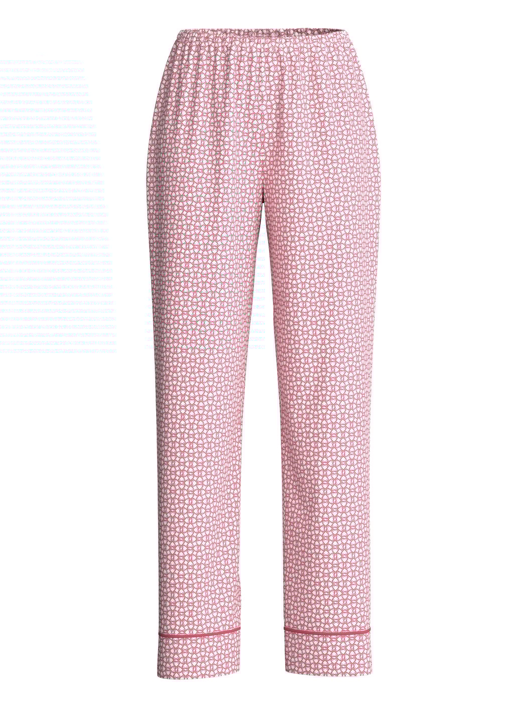 Damen - Pyjamahose aus Baumwolle in Rosa, Gemustert aus Serie Favourites Love von CALIDA