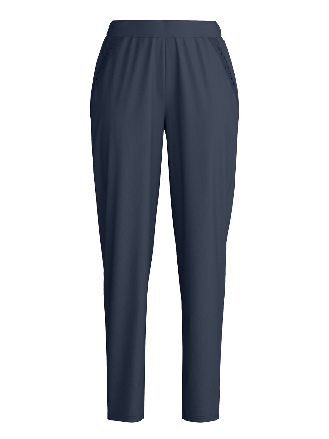 Damen - Pyjamahose mit Bündchen aus Baumwolle in Blau, Einfarbig aus Serie Favourites Tiles von CALIDA