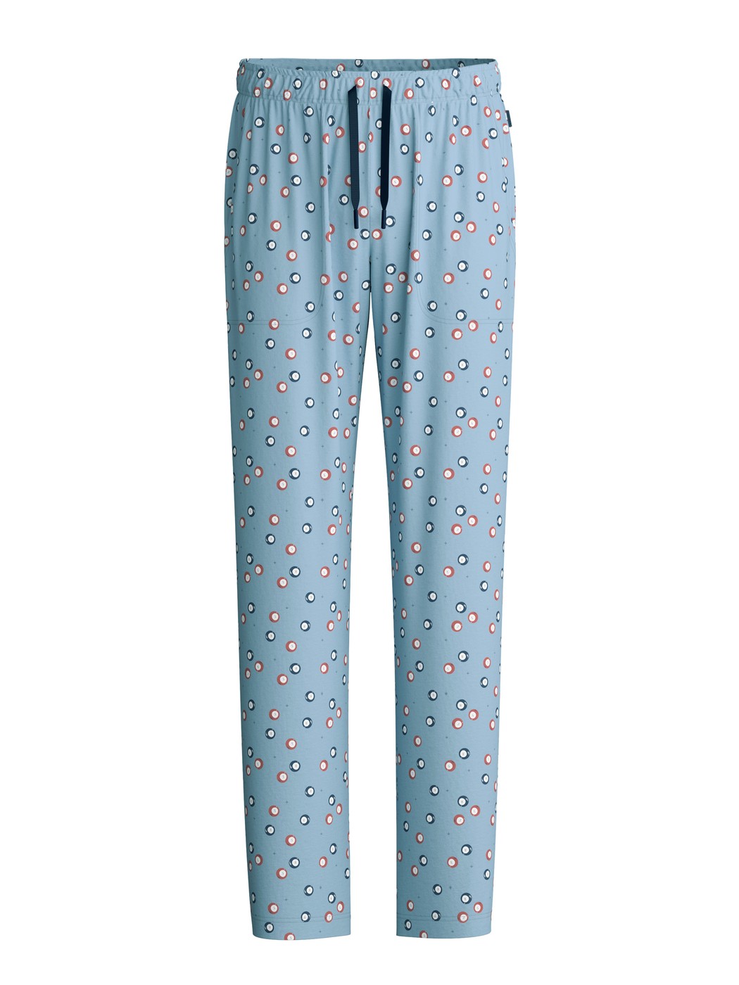 Herren - Pyjamahose mit Seitentaschen aus 100% Baumwolle in Blau, Gemustert aus Serie RMX Sleep Holiday von CALIDA