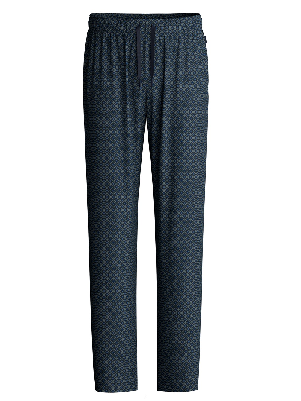 Herren - Pyjamahose mit Seitentaschen aus 100% Baumwolle in Blau, Gemustert aus Serie RMX Sleep Weekend von CALIDA