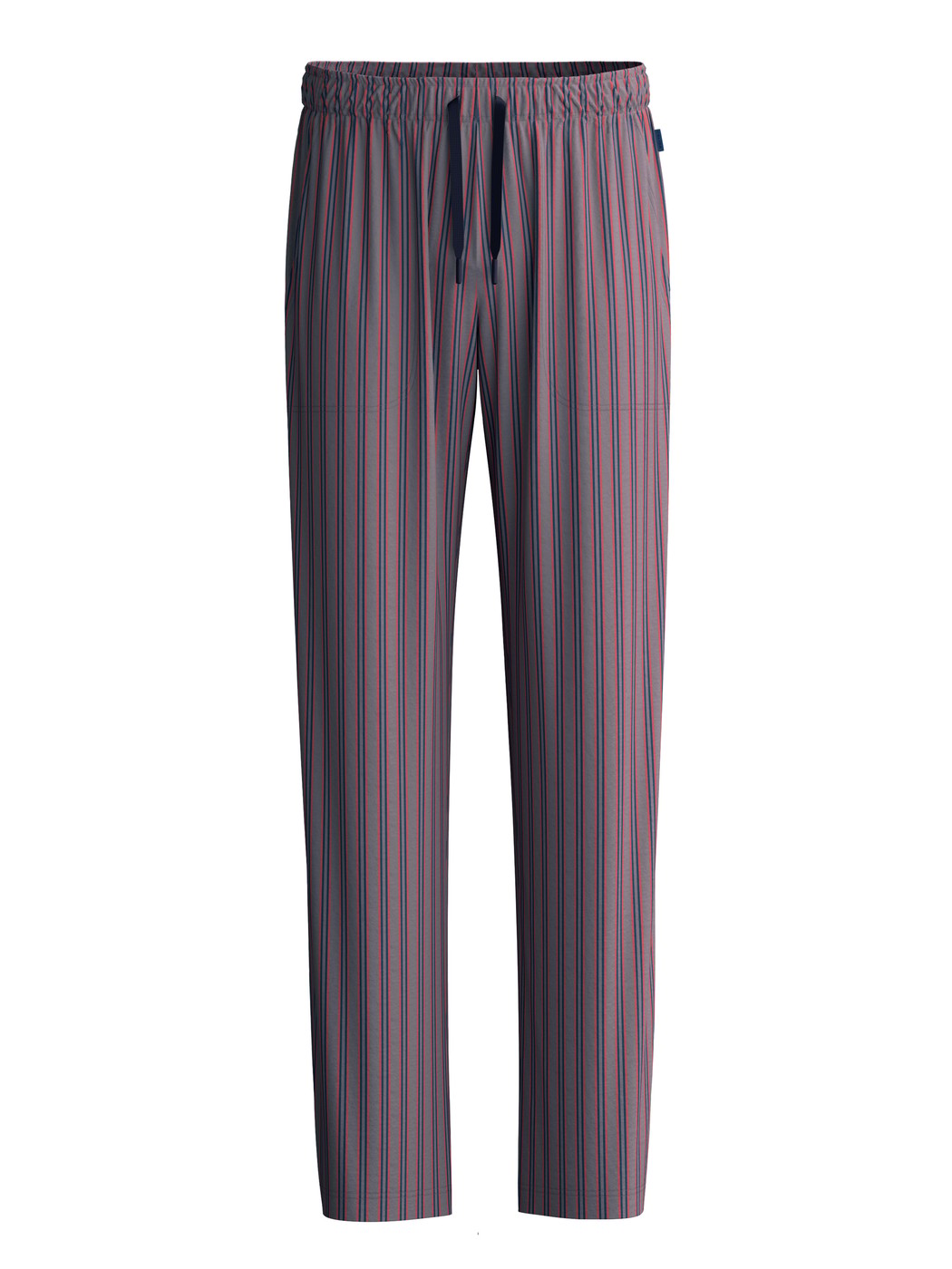 Herren - Pyjamahose mit Seitentaschen aus Baumwolle in Braun, Gestreift aus Serie RMX Sleep Superlight von CALIDA