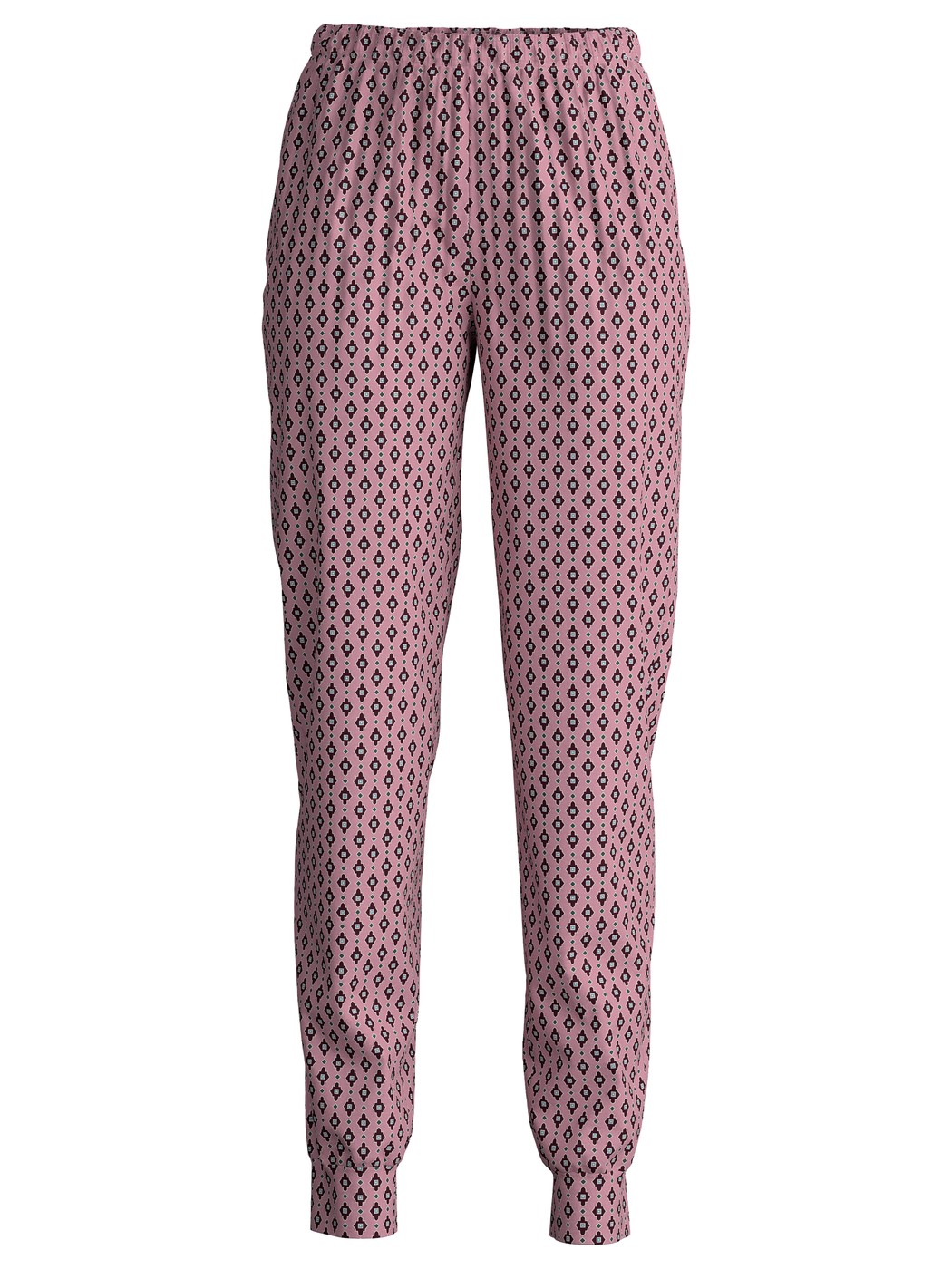 Femme - Bas de pyjama avec poignets en 100% coton de couleur Rose, Floral, de la série Favourites Botanic de CALIDA