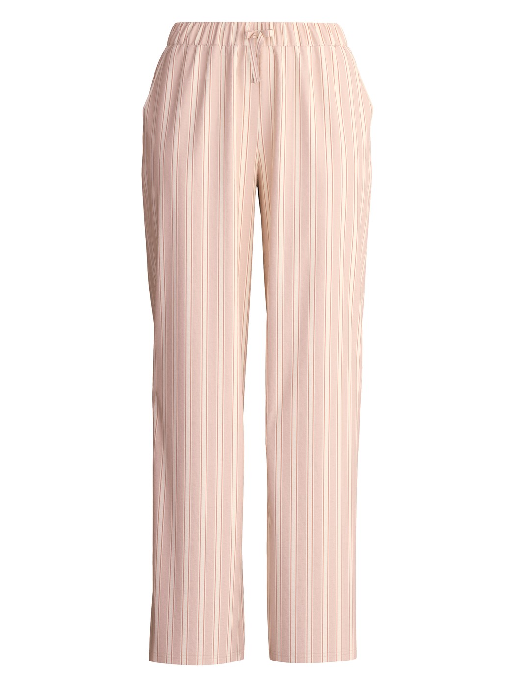 Damen - Pyjamahose mit Seitentaschen aus Baumwolle in Beige, Gestreift aus Serie Favourites Arts von CALIDA