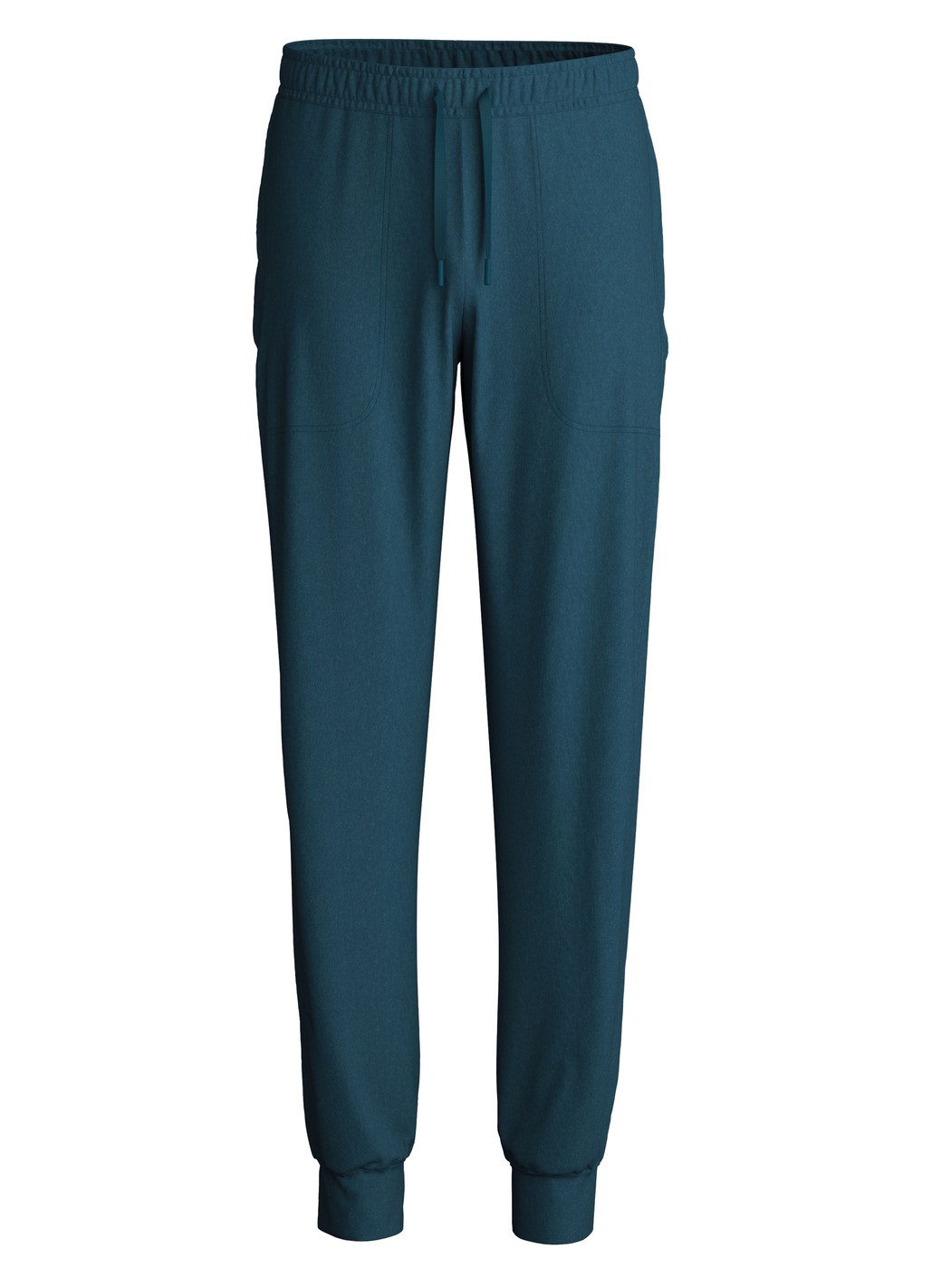 Homme - Bas de pyjama avec poignets en TENCEL™ de couleur Turquoise, Unicolore, de la série DSW Warming de CALIDA