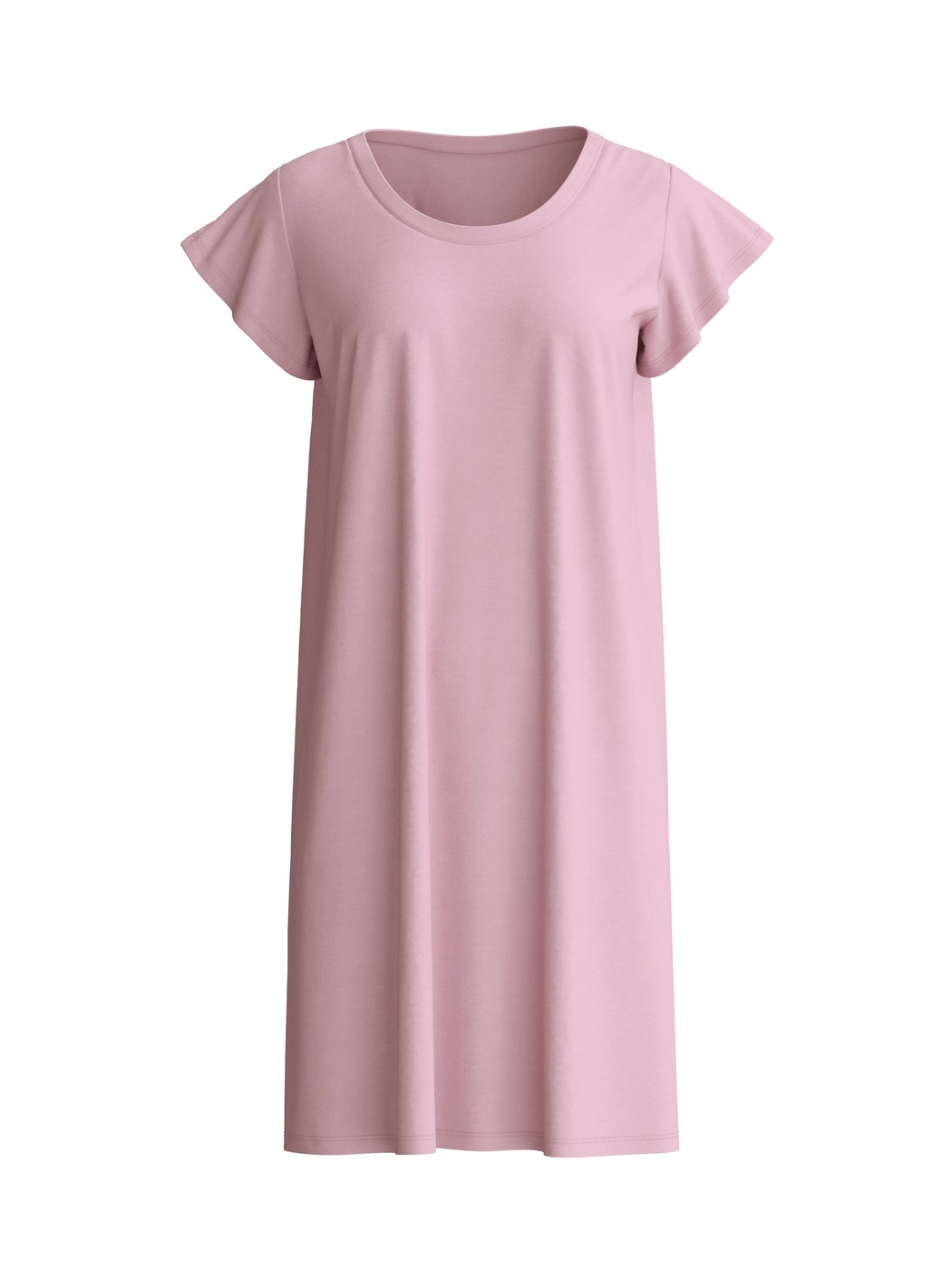 Donna - Camicia da notte a maniche corte, lunghezza 90 cm in Modal di colore Viola, Tinta unita, della serie DSW Balancing di CALIDA