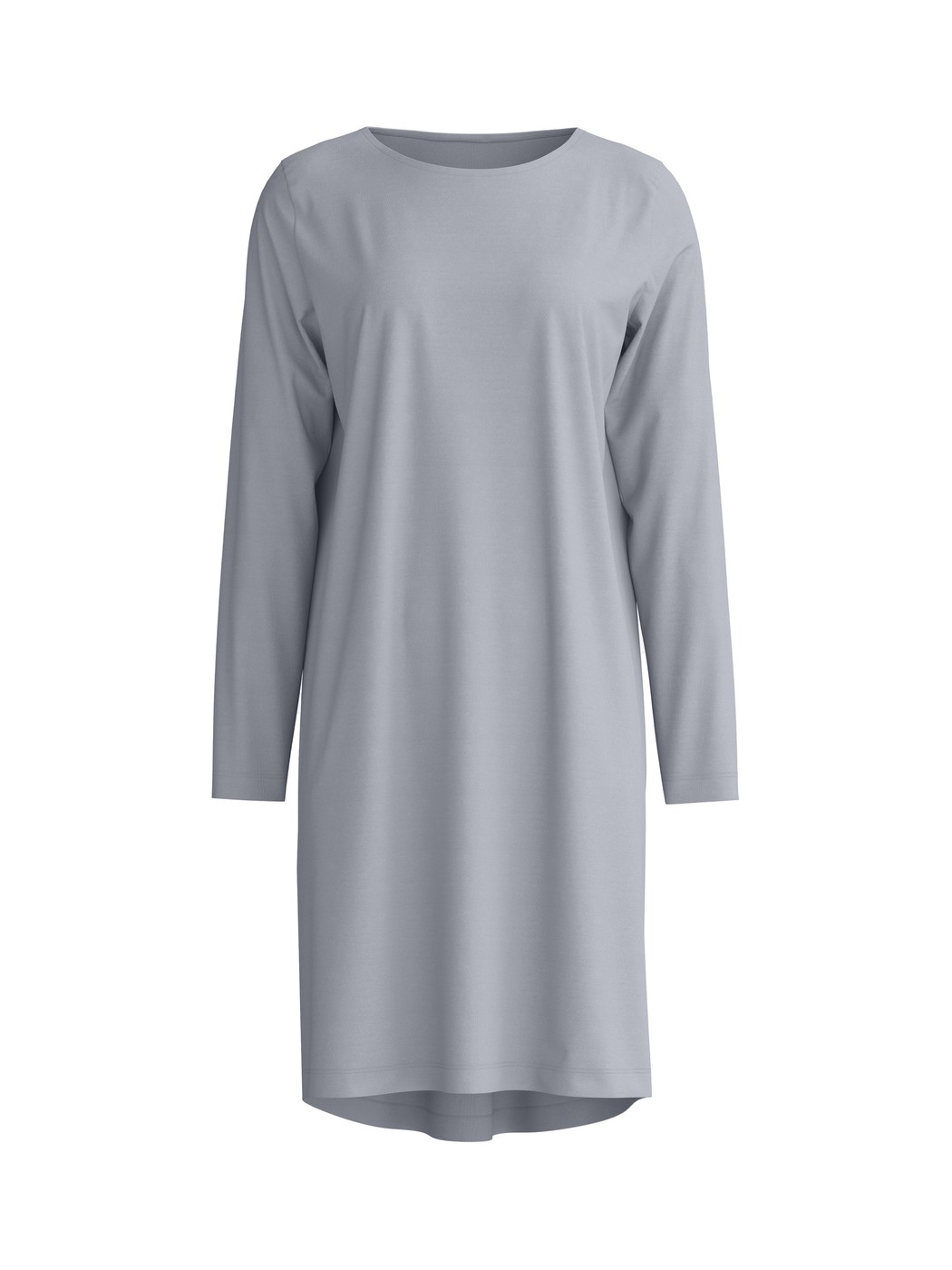 Damen - Langarm-Nachthemd, Länge 95 cm aus Lyocell in Grau, Einfarbig aus Serie DSW Warming von CALIDA