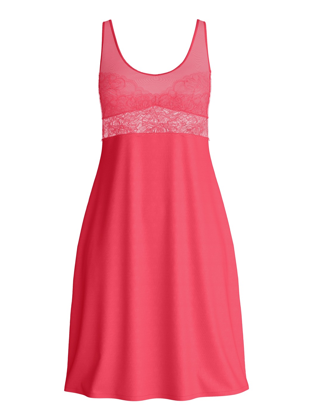 Donna - Camicia da notte, lunghezza 95 cm in Modal di colore Rosa, Pizzo, della serie Favourites Love di CALIDA