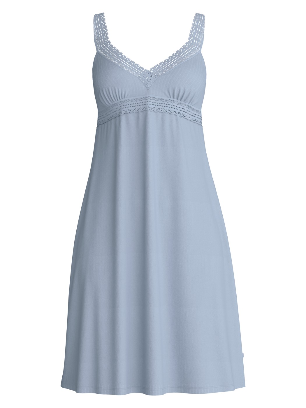 Donna - Camicia da notte, lunghezza 95 cm in Modal di colore Blu, Pizzo, della serie Etude Ajours di CALIDA