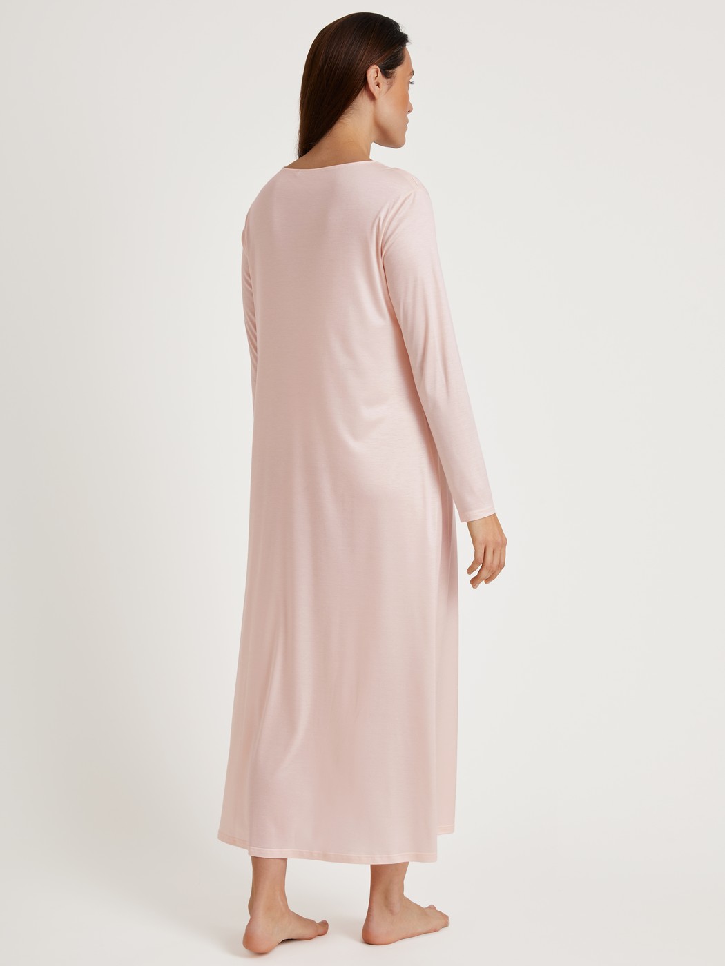 Long-sleeved nightdress, length 125 cm