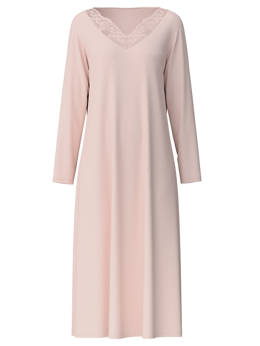 Long-sleeved nightdress, length 125 cm