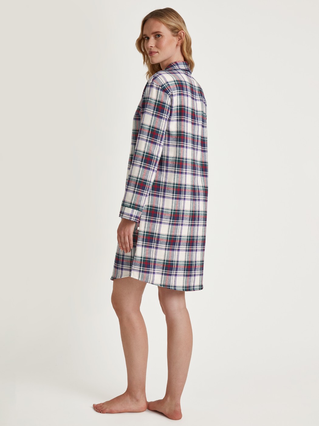 Flannel nightdress, length 95 cm