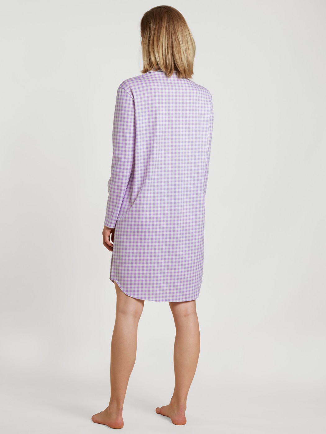 Sleepshirt, buttoned through, length 95cm