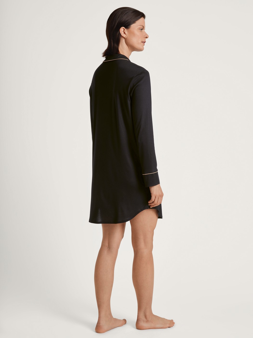 Long-sleeved nightgown made from TENCEL™ modal and silk