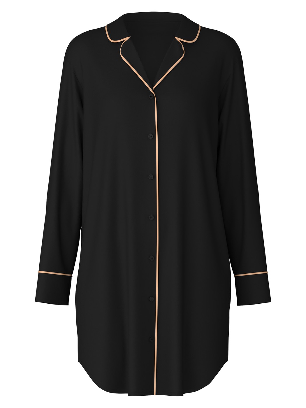 Long-sleeved nightgown made from TENCEL™ modal and silk