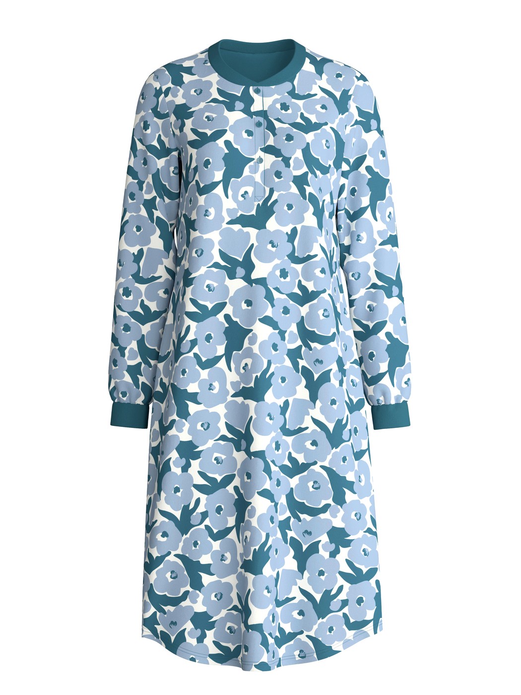 Donna -  in 100% cotone di colore Turchese, Floreale, della serie Midnight Flowers di CALIDA