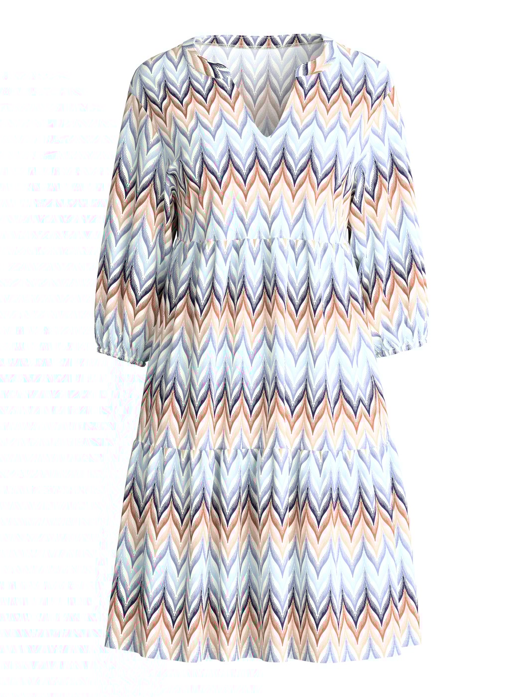 Femme - Chemise de nuit, longueur 95 cm en 100% coton de couleur Bleu, À motifs, de la série Favourites Tiles de CALIDA