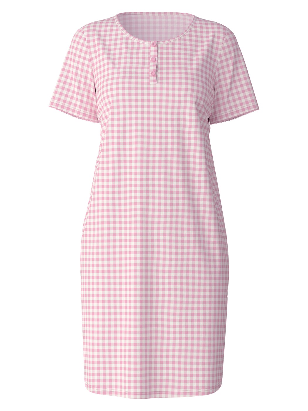 Short sleeve nightdress, length 95cm