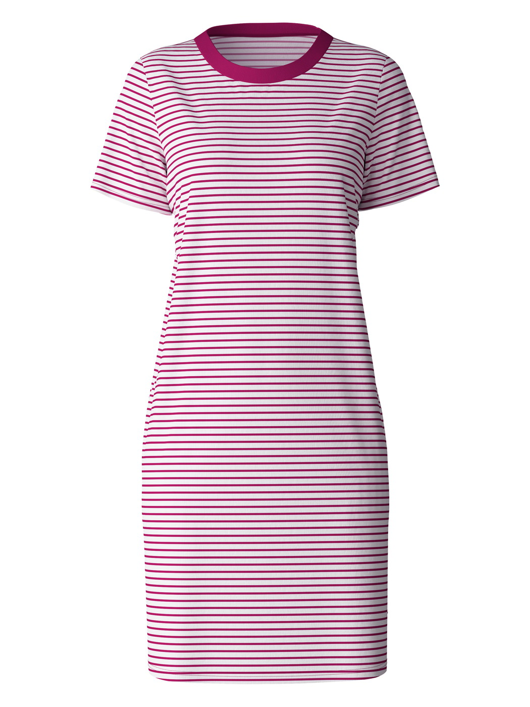 Short-sleeved nightdress, length 95 cm