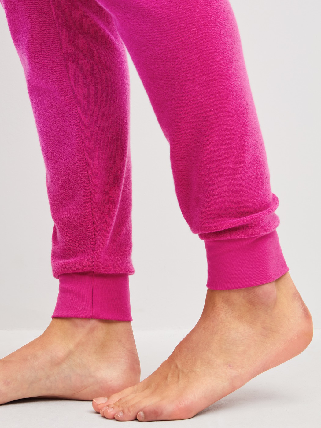 Women model is wearing  made of Cotton in Pink, Striped from the Soft Dreams series by CALIDA, Detail