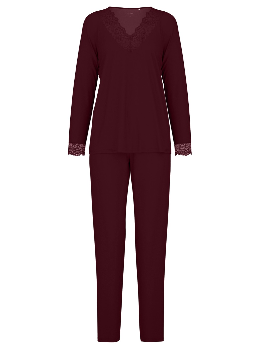 Women - Pyjamas, long made of Modal in Red, Lace, from the Season Special series by CALIDA