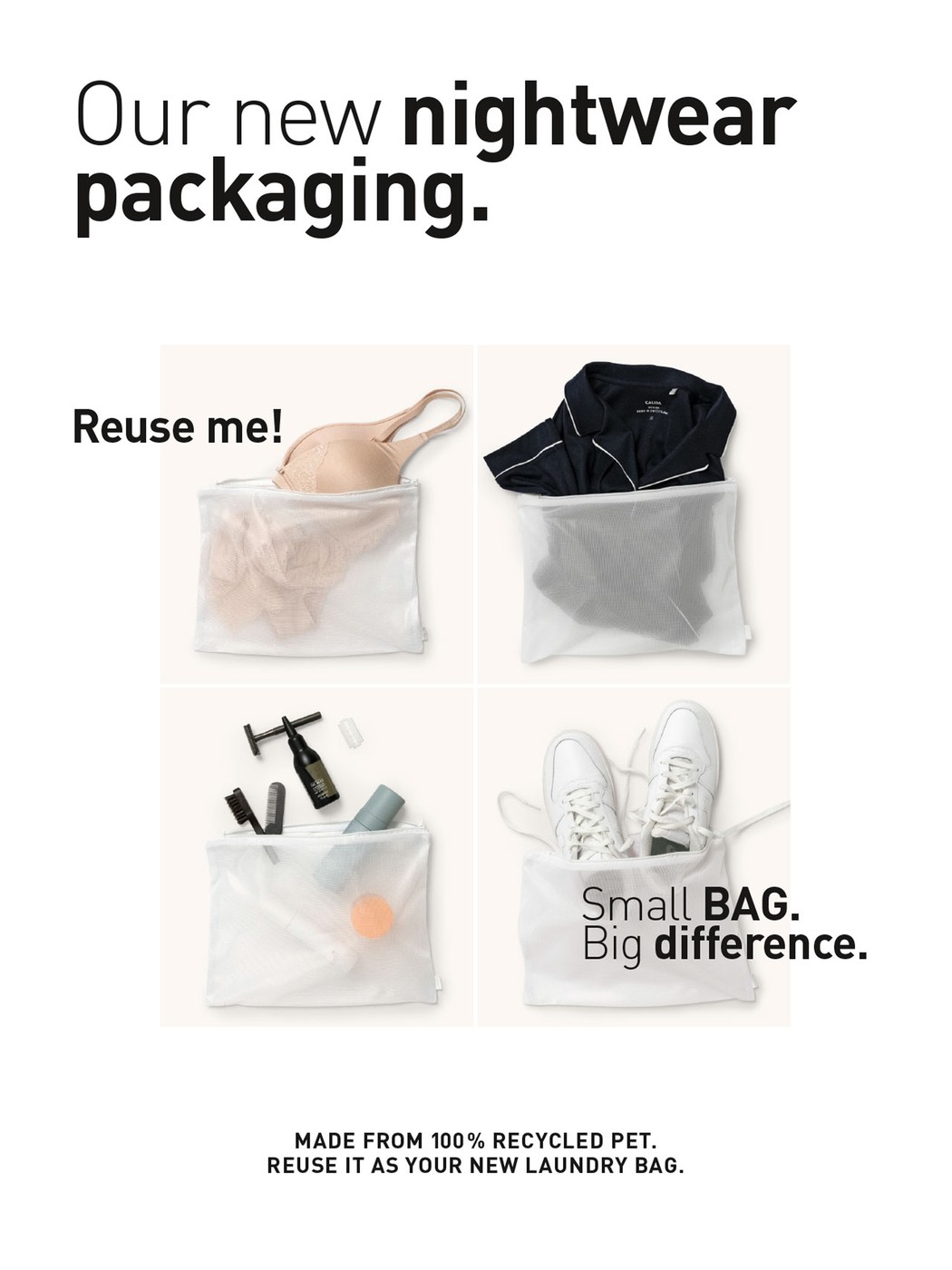 Damen - Pyjama, lang aus 100% Baumwolle in Blau, Gemustert aus Serie Swiss Resort von CALIDA, Verpackung