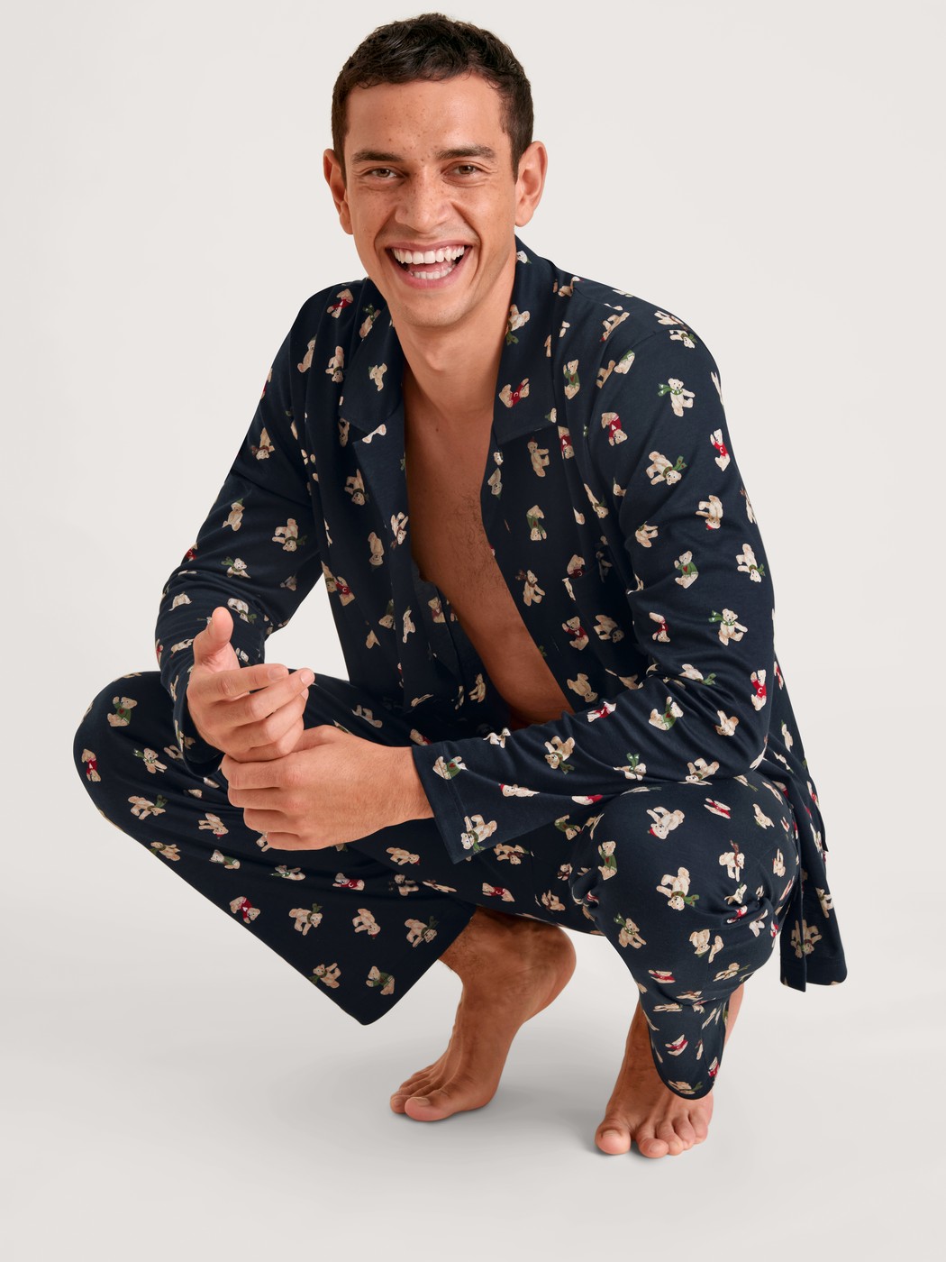 Pyjama boutonné sur toute la longueur