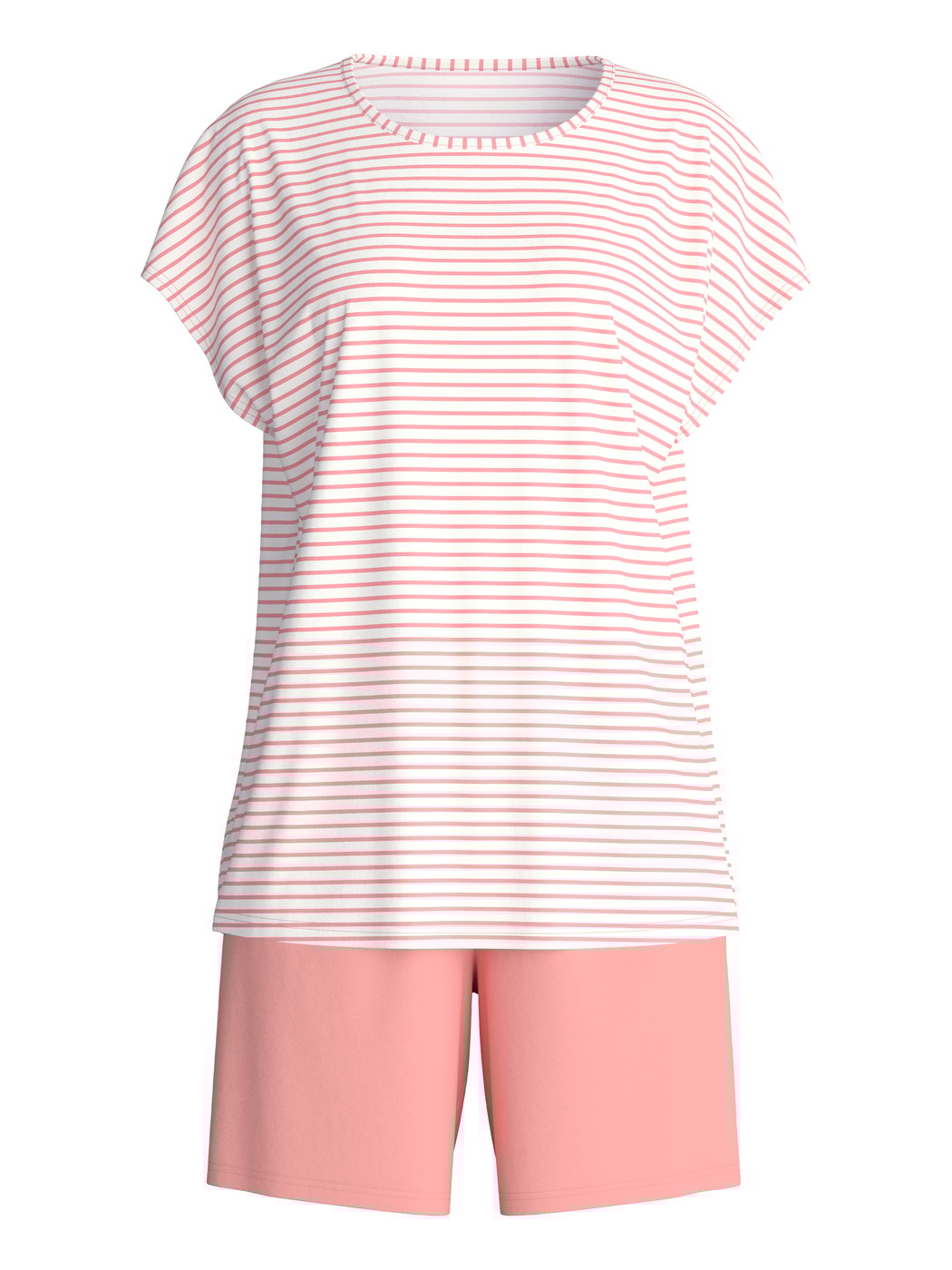 Femme - Pyjama court en 100% coton de couleur Orange, À motifs, de la série Lovely Nights de CALIDA