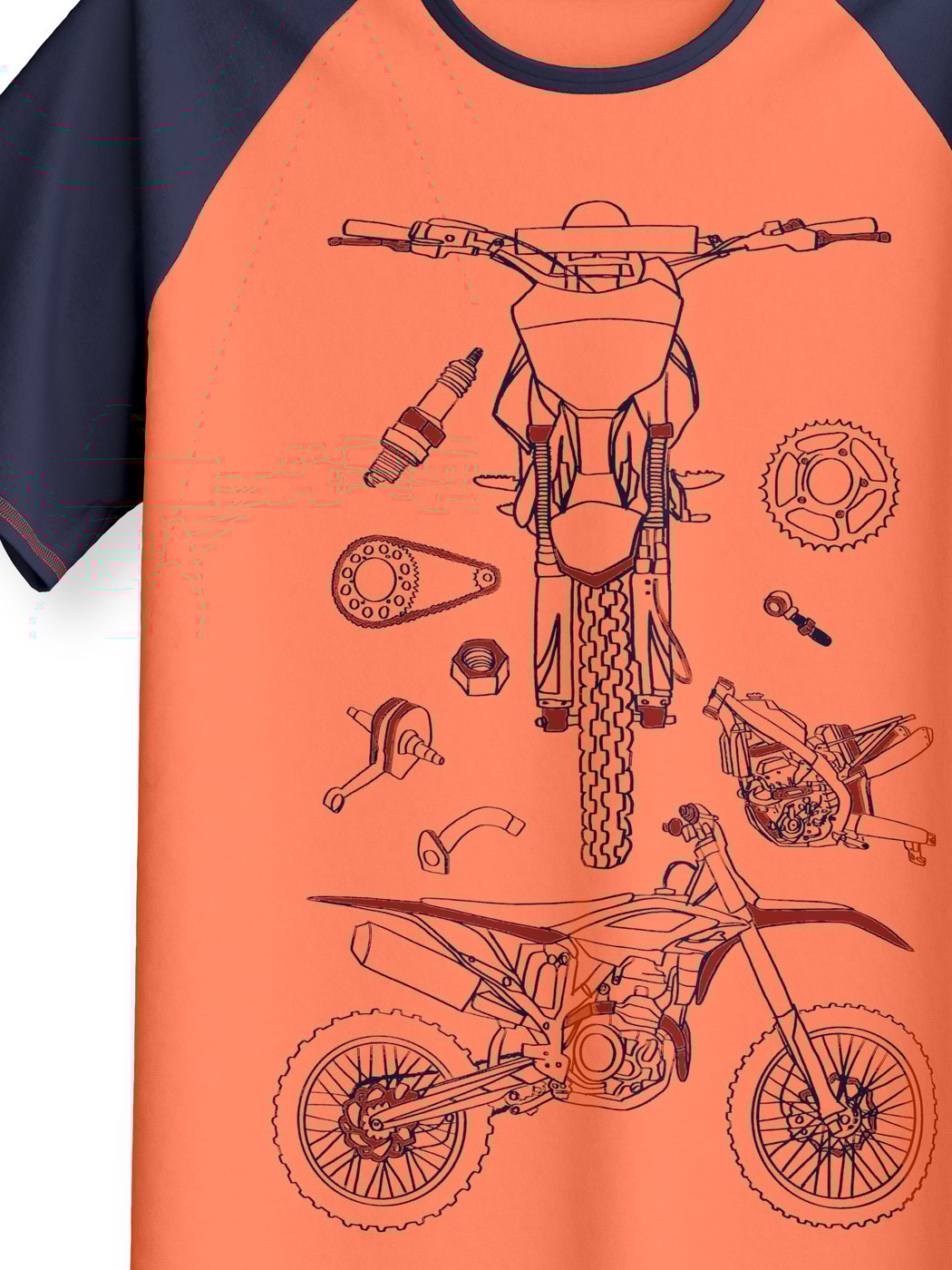 Kinder - Kurz-Pyjama aus 100% Baumwolle in Blau,  aus Serie Kids Sports von CALIDA